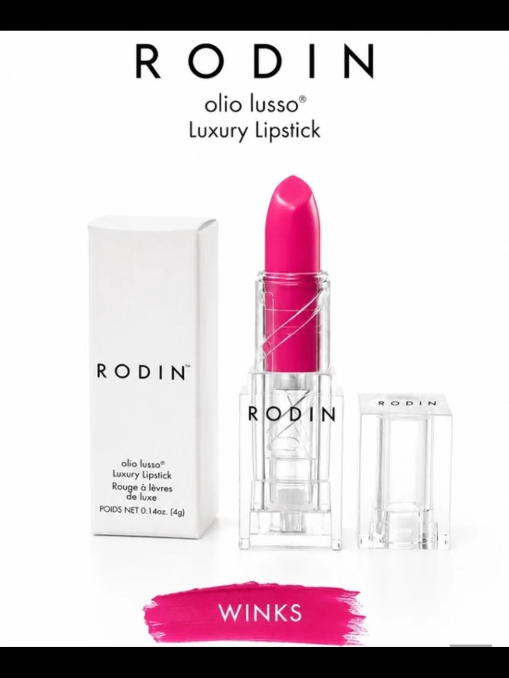 Rodin Olio Lusso Luxury Lipstick in Winks NIB